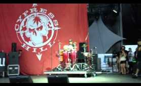 Cypress Hill Bongo Drums vs DJ Scratching Live at Williamsburg Park 8/24/12